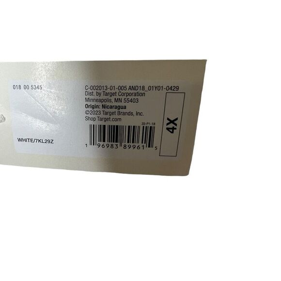 NEW A New Day Women's Short Sleeve White T-Shirt 4X - Picture 5 of 6